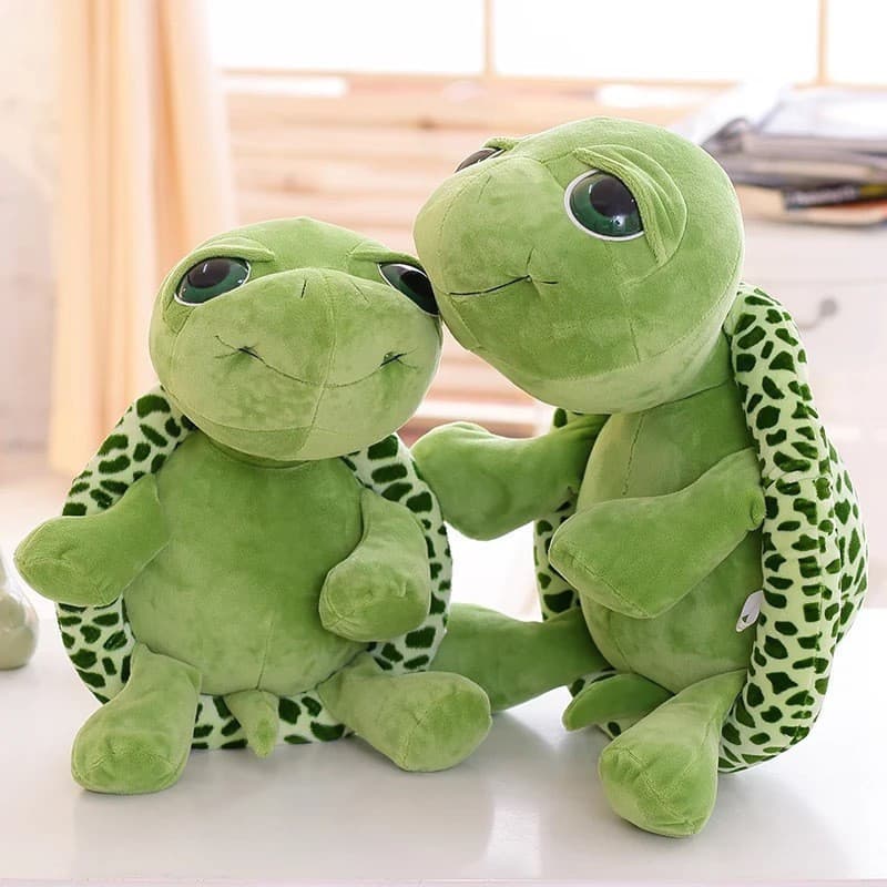 Tartaruga brinquedo de pelúcia de olhos grandes tartaruga marinha brinquedo boneca travesseiro presente para menina Tana