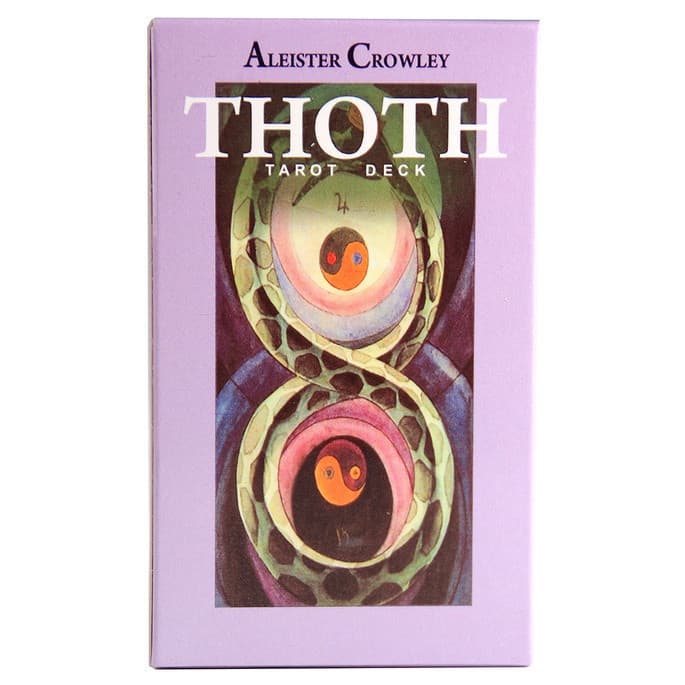 78 Peças Cartas De Baralhos Alester crowley thoth Tarot Deck Jogo Palying Para Festa Game