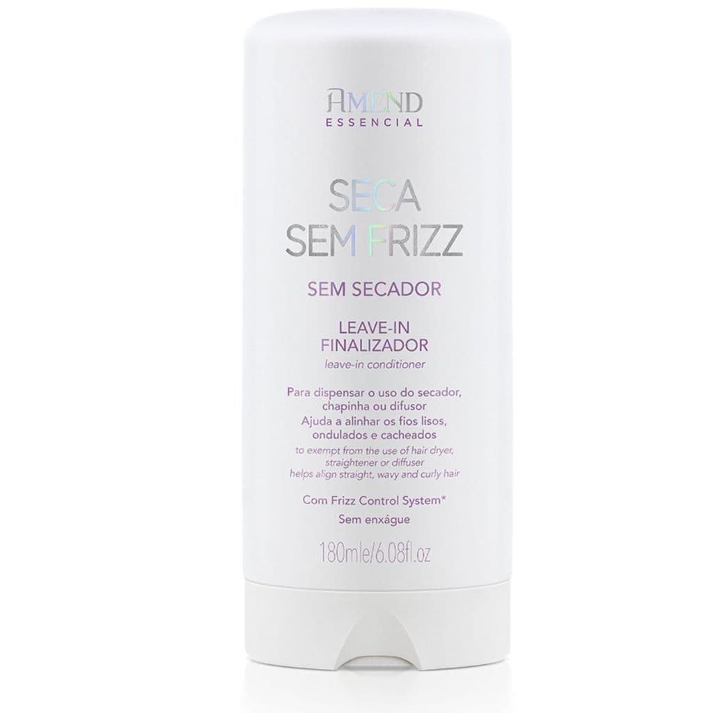 Amend Seca Sem Frizz 180ml – Protetor Térmico e Anti Frizz Para Secador e Chapinha