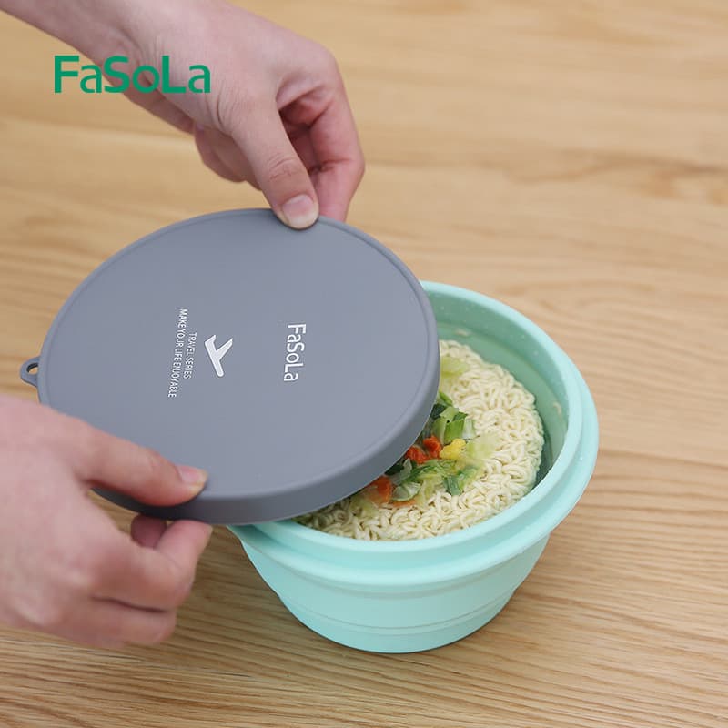 Tigela de Silicone dobrável para viagem portátil ao ar livre com tampa copo para enxaguatório bucal criativo copo dobráv