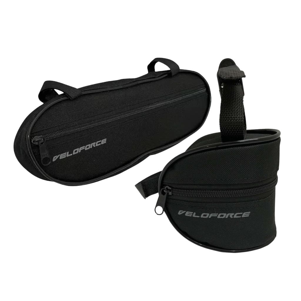Kit Bolsa de Quadro 1,5L + Bolsa de Selim 0,45L Bike Veloforce Nylon
