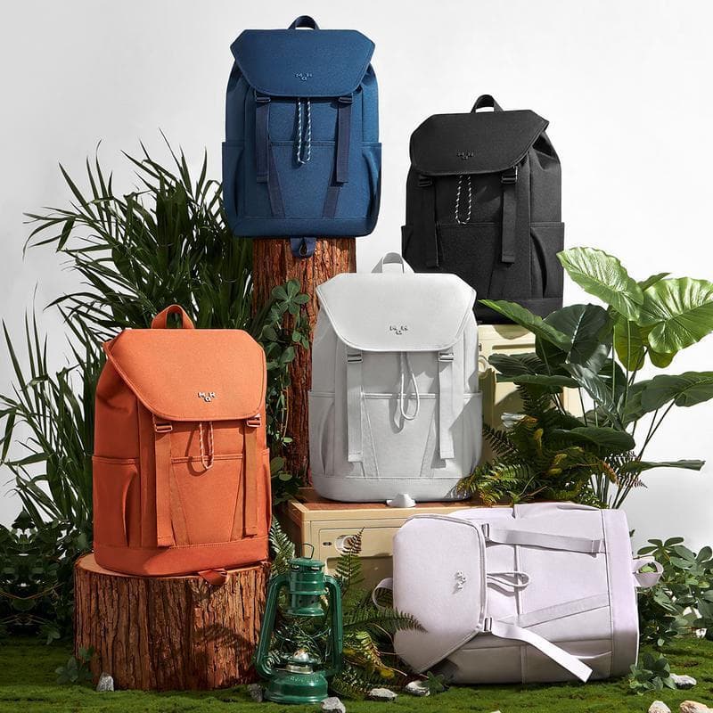 Mochila com Cordão MAH 2372 Young Tour 18L, Série de Cores Sólidas, Grande Capacidade, Mochila Masculina para Laptop, Mu