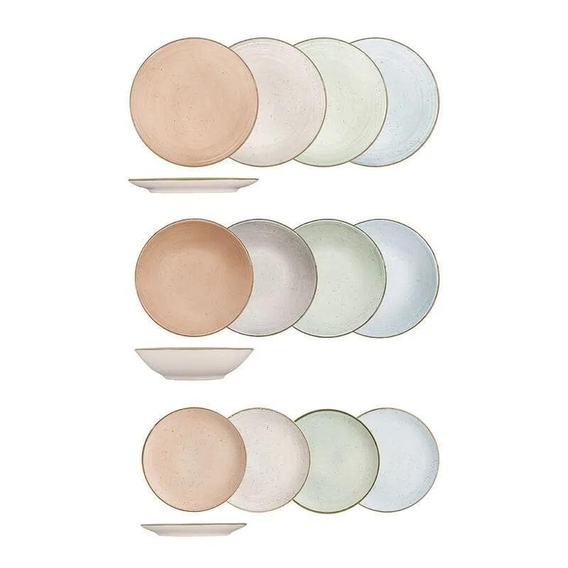 Aparelho De Jantar Oxford 12Pcs M. Order Aquarela Sortido