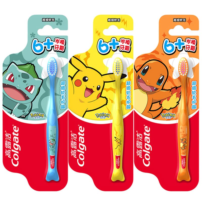 Colgate 6+Years Old Tooth Changing Period Escova de dentes infantil Ultrafina Cerdas macias Proteção para gengivas Deepl