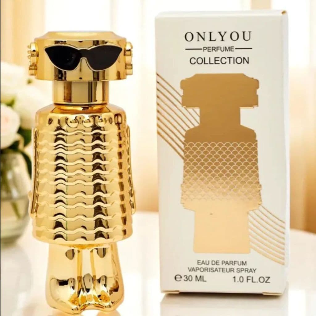Perfume Masculino Miniatura Luxo Marcante 30ml Frasco Dourado