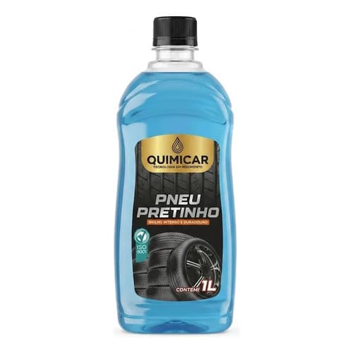 Pneu Pretinho Quimicar 1L – Brilho Intenso para Pneus Proteção e Longa Duração
