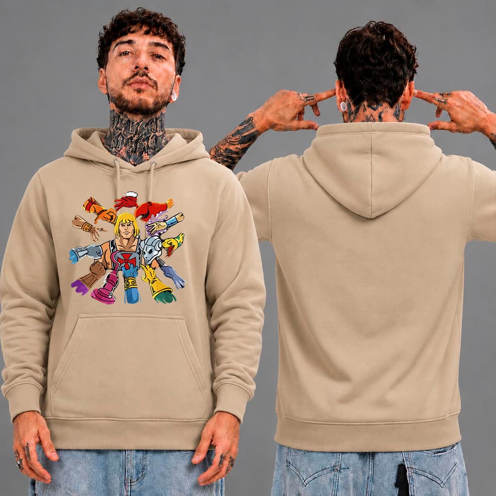 Moletom Canguru Unissex He-Man Nostalgia Retrô Casaco 100% Algodão Envio Rápido