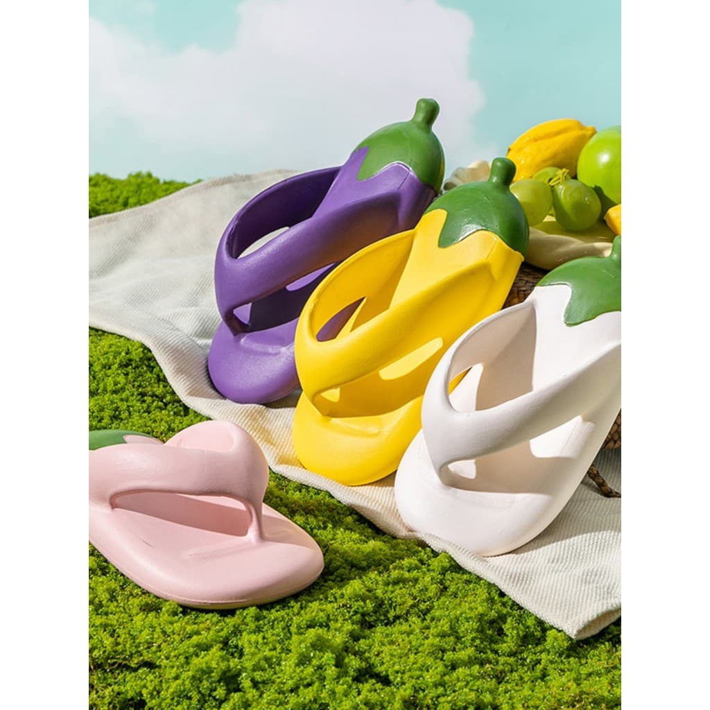 Crianças flip-Flops antiderrapante médio grande crianças de sola grossa merda-piso crianças flip-F