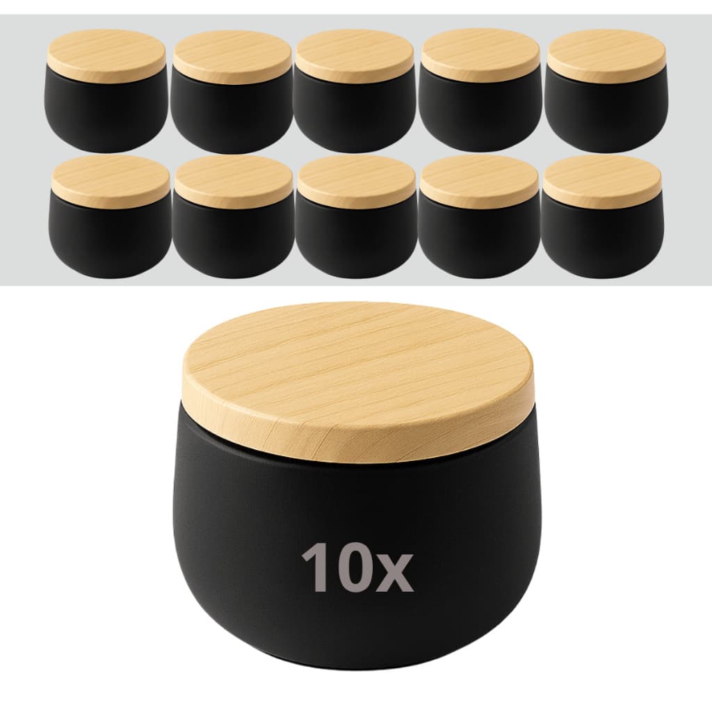 Kit 10 Latas Preta, dourada ou branca  Premium para Vela Aromática  Lembrancinhas –  120ml