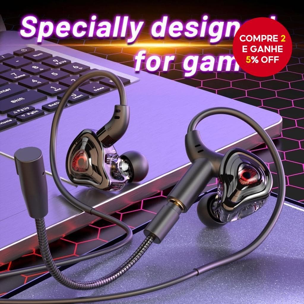 SPRISE G59 Fones De Ouvido Intra-Auriculares Para Jogos 3.5 Mm Tipo C Microfone USB-Com Cancelamento De Ruído E Fio