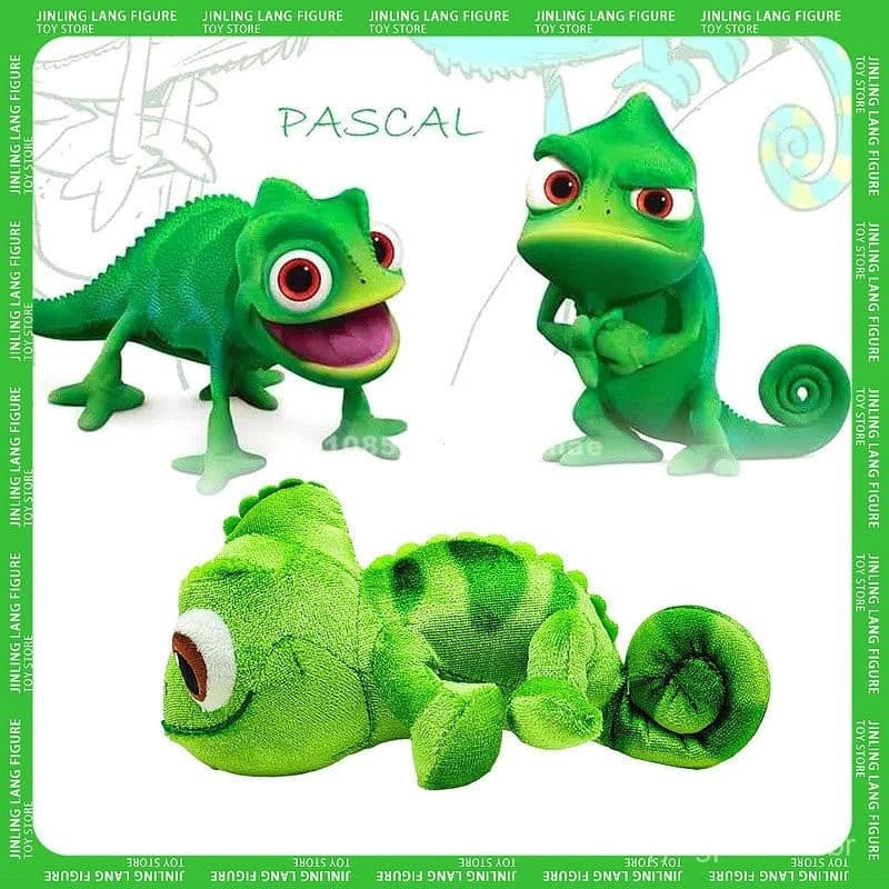 Boneca de Pelúcia Pascal 15cm Brinquedo de Pelúcia Rapunzel Camaleão Animal de Pelúcia Pascal Boneca de Pelúcia Pascal