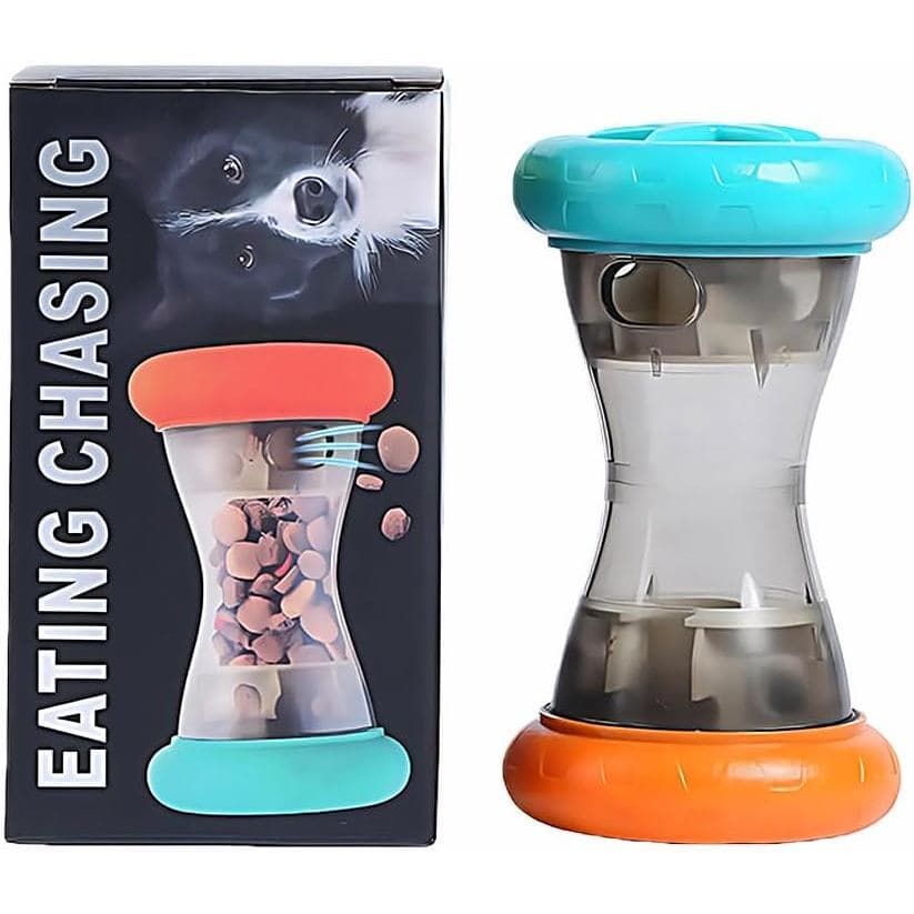 Brinquedos Interativos para Cães - Brinquedo de Enriquecimento para Cães ​   Com Dispensador de Petiscos e Alimentador L