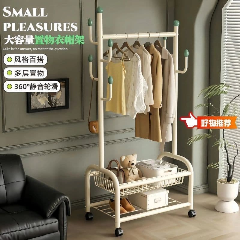 Cabide chão quarto cabide doméstico móvel interior roupas rack sala simples cabide