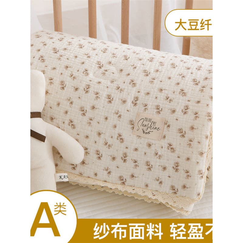 Coreia coreana ins infantil crianças classe A gaze colcha ar condicionado colcha primavera verão estilo fino jardim de i