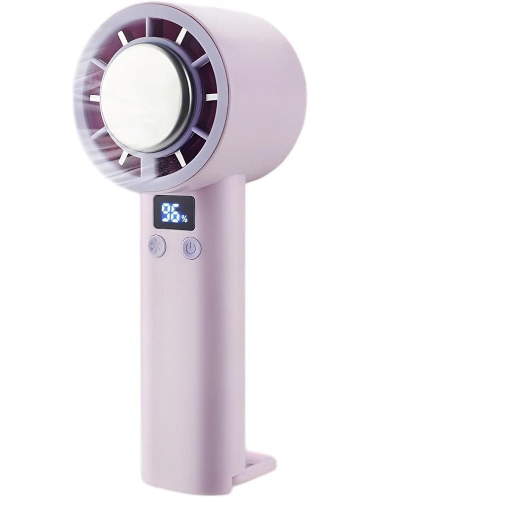 Ventilador Portátil de Mão Turbo, Mini Ventilador de Mão Ajustável com 5 Velocidades e Resfriamento Instantâneo, Funcion