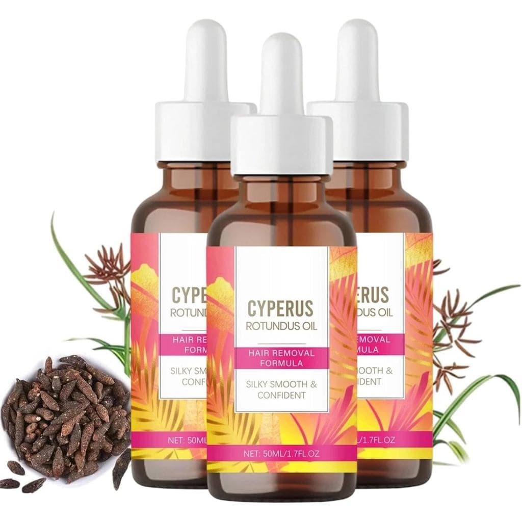 Óleo de Cyperus Rotundus LumineOrganics, Óleo de Cyperus Rotundus para Remoção de Pelos, Óleos de Cyperus Rotundus para