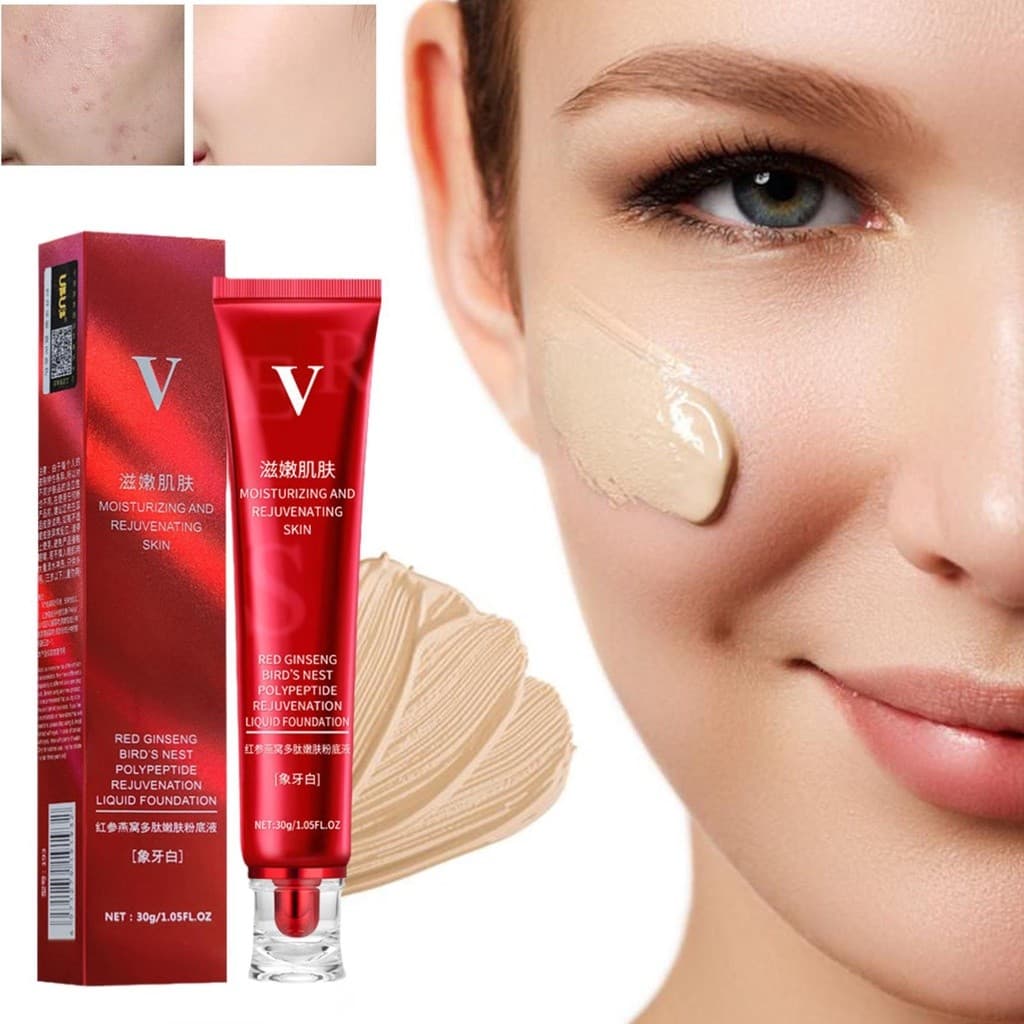 Base Líquida FV/Corretivo Vermelho/Sem Manchas/Impermeável/Maquiagem/Forma De Pássaro/Nutrição/Creme BB 30g