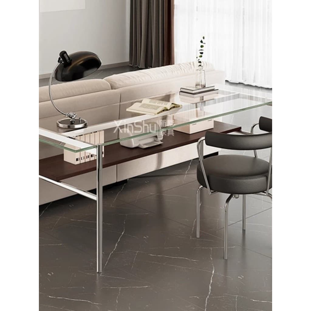 Estilo Medieval saco de mesa do agregado familiar como Designer de mesa influenciador vidro retangular mesa de jantar es