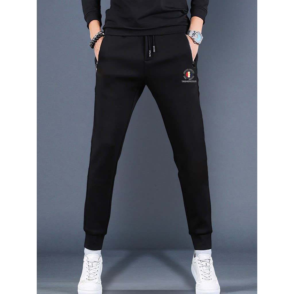 Calças casuais masculinas verão fino calças de seda gelo novo estilo calças esportivas Sweatpants All-Match calças magra