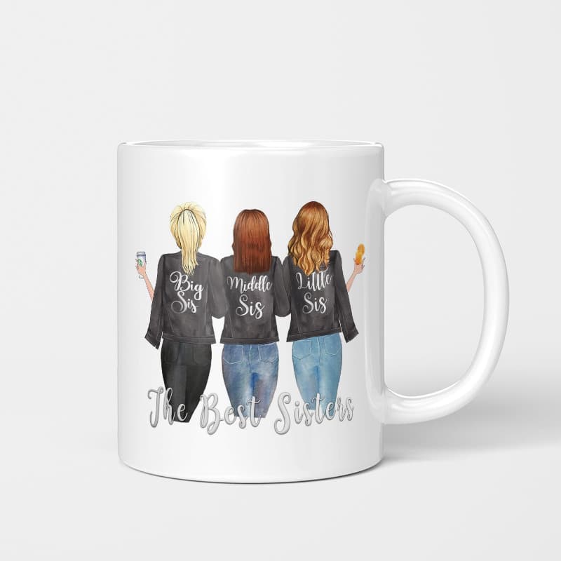 As melhores irmãs Adulto 3 irmãs Namoradas Criativas Estilo Copo Três Canecas Presentes para Namoradas