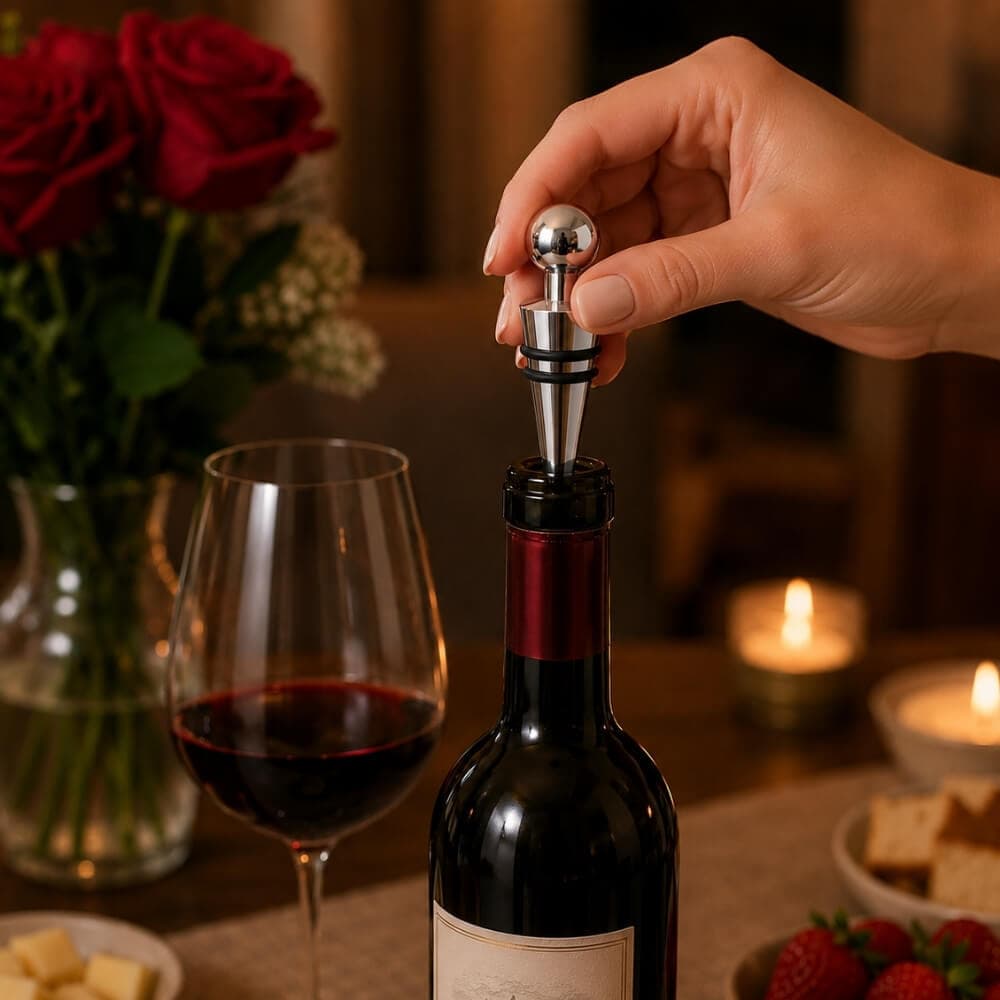 Tampa Para Garrafa de Vinho de Inox Alta Qualidade
