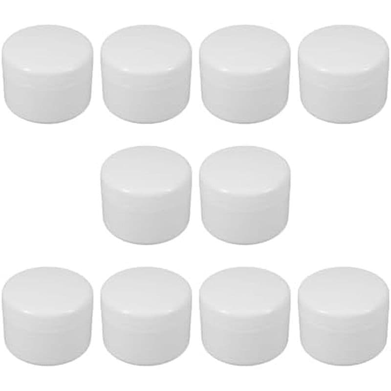 Uonlytech 10 Unidades De Frascos De Creme Vazios Recarregáveis De 250g , Recipientes Cosméticos Redondos De Plástico Par