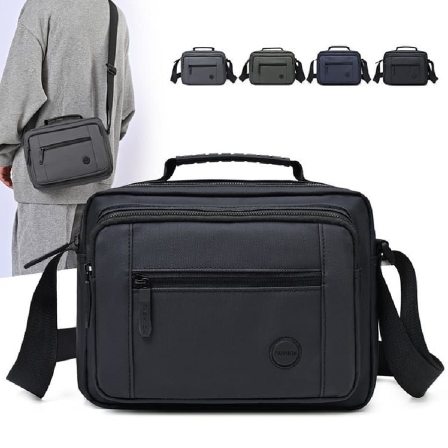 Bolsa de ombro de pano Oxford para homens e mulheres bolsa mensageiro de grande capacidade para viagem, lazer, negócios
