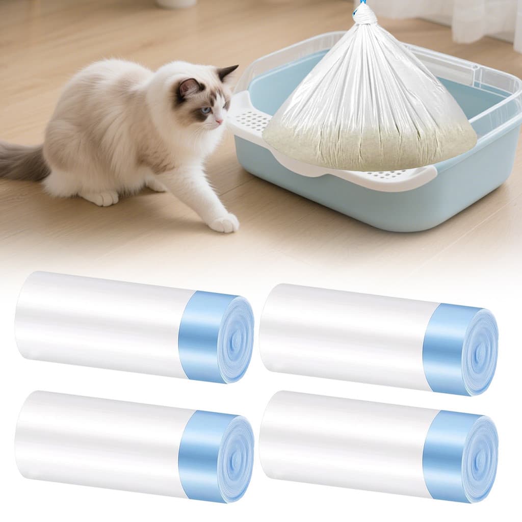 Baipeak60 Unidades De Comadres Para Gatos , Saco De Lixo Especial Caixa De Areia Grande Coletar Fezes , Sacos Animais De