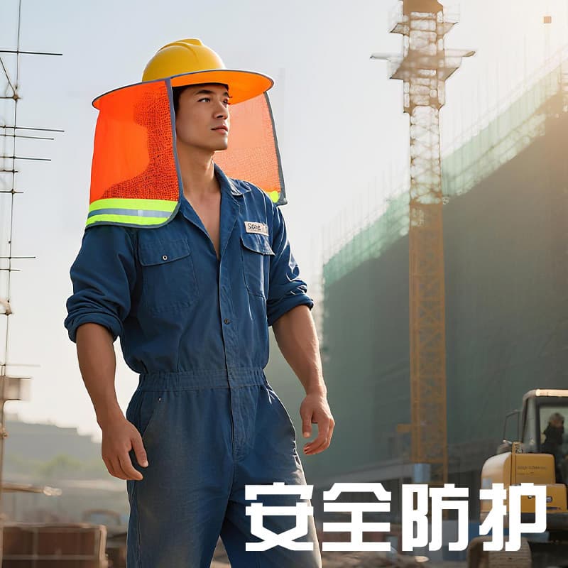 Capacete de segurança de verão chapéu de sol aba alargamento Extra grande canteiro de obras construção protetor solar ch