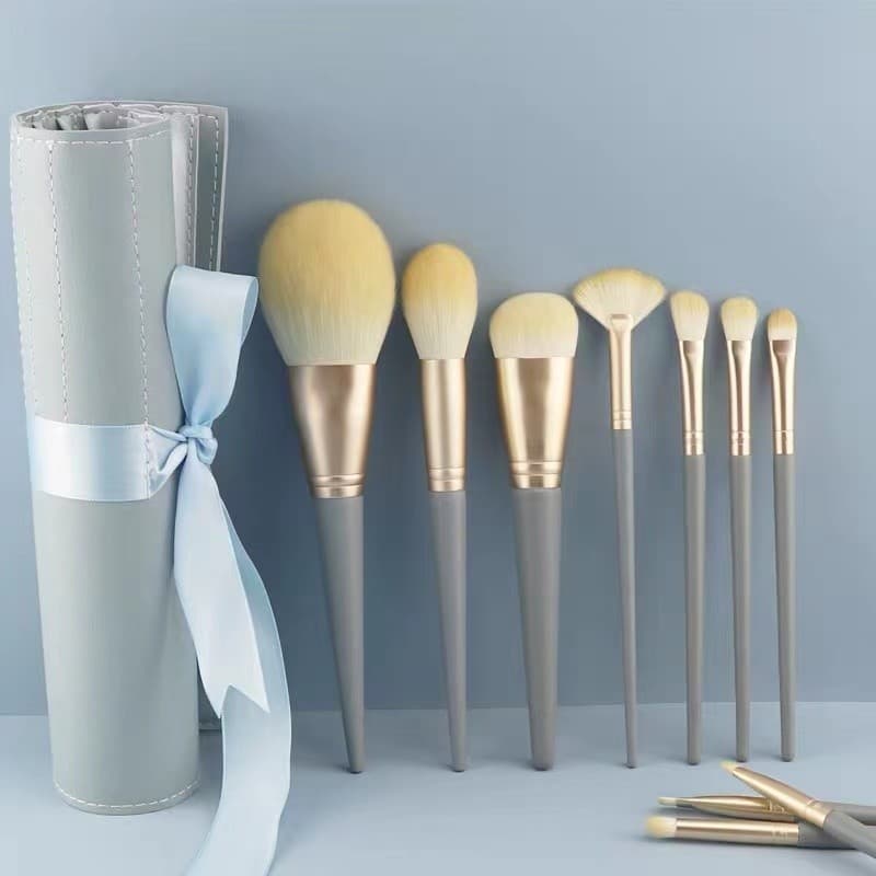 10 conjunto de pincéis de maquiagem iniciante conjunto completo Super macio Cangzhou Animal cabelo conjunto pó solto Blu