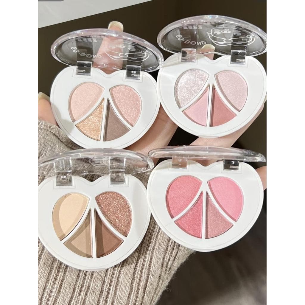 Corte Irmã Ping Substituir!Jill leen Paleta de sombras de bicho-da-seda de quatro cores até os olhos, cantos do nariz, i