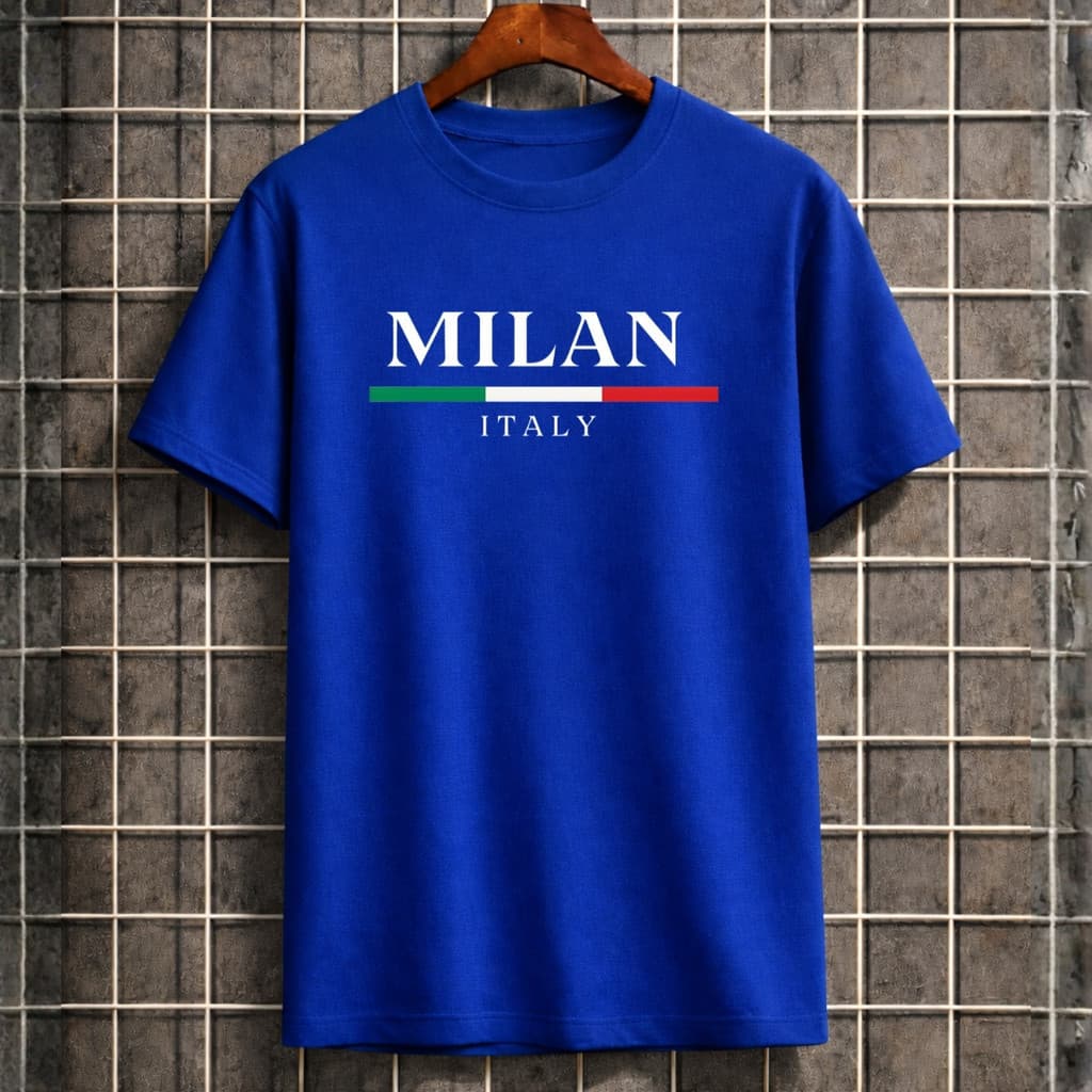 Camiseta Masculina Italy Camisa Streetwear Estampada 100% Algodão Premium Várias Cores
