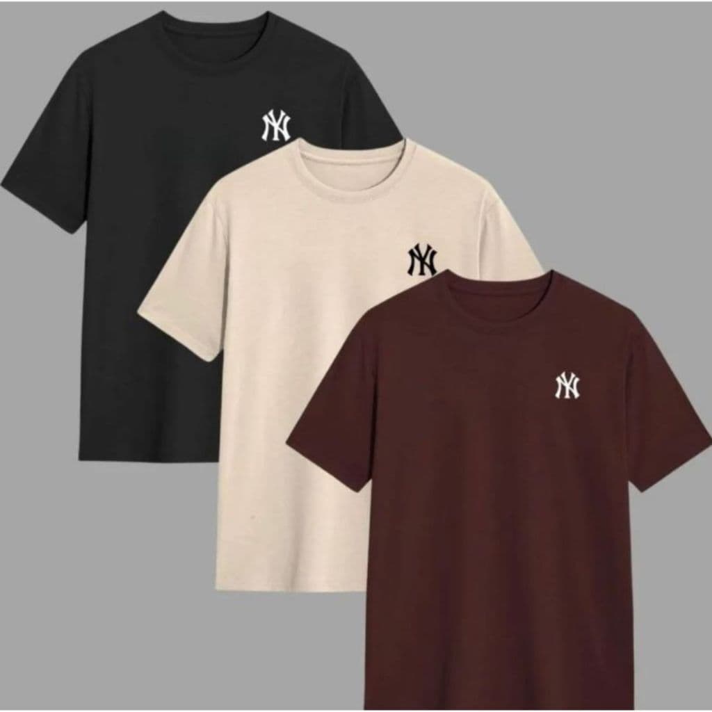 Kit 3 Camisa Algodão Premium Alta Qualidade Camisa Ideal Para O Dia A Dia