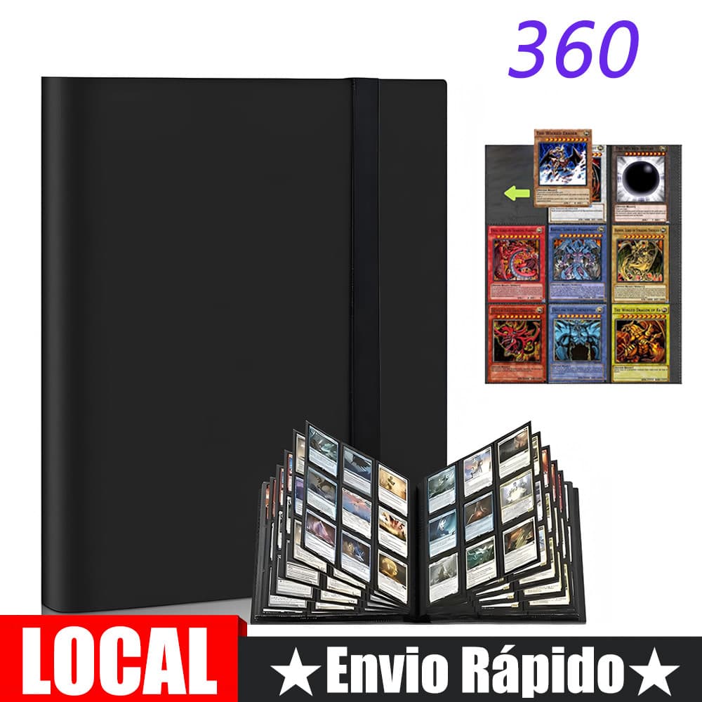 Álbum de cartas Pokémon - Pastas de armazenamento de cartas de 360
