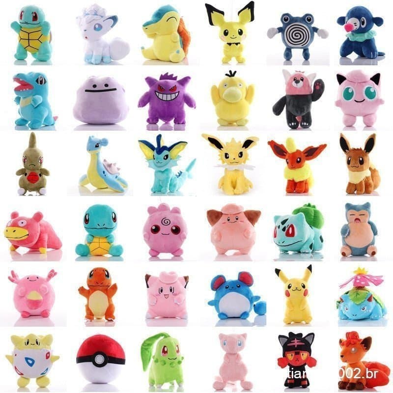 23 Estilo 16-26cm Anime Pokemon Snorlax Gengar Umbreon Charizard Togepi Abrasamento Zapdos Mewtwo Raichuu Brinquedos GIP