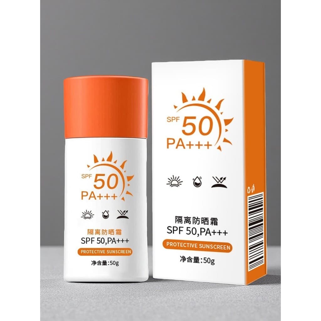 Lanzhinuo Protetor Solar FPS50+PA+++Universal para Todos os Corpos 50g Loção Protetor Solar Isolante