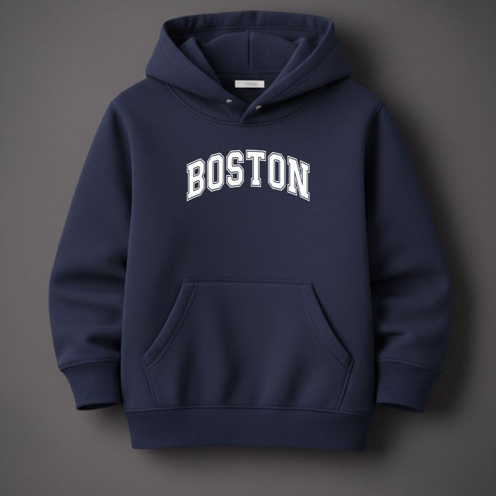 Moletom infantil e juvenil masculino estampa boston blusa de frio para meninos premium
