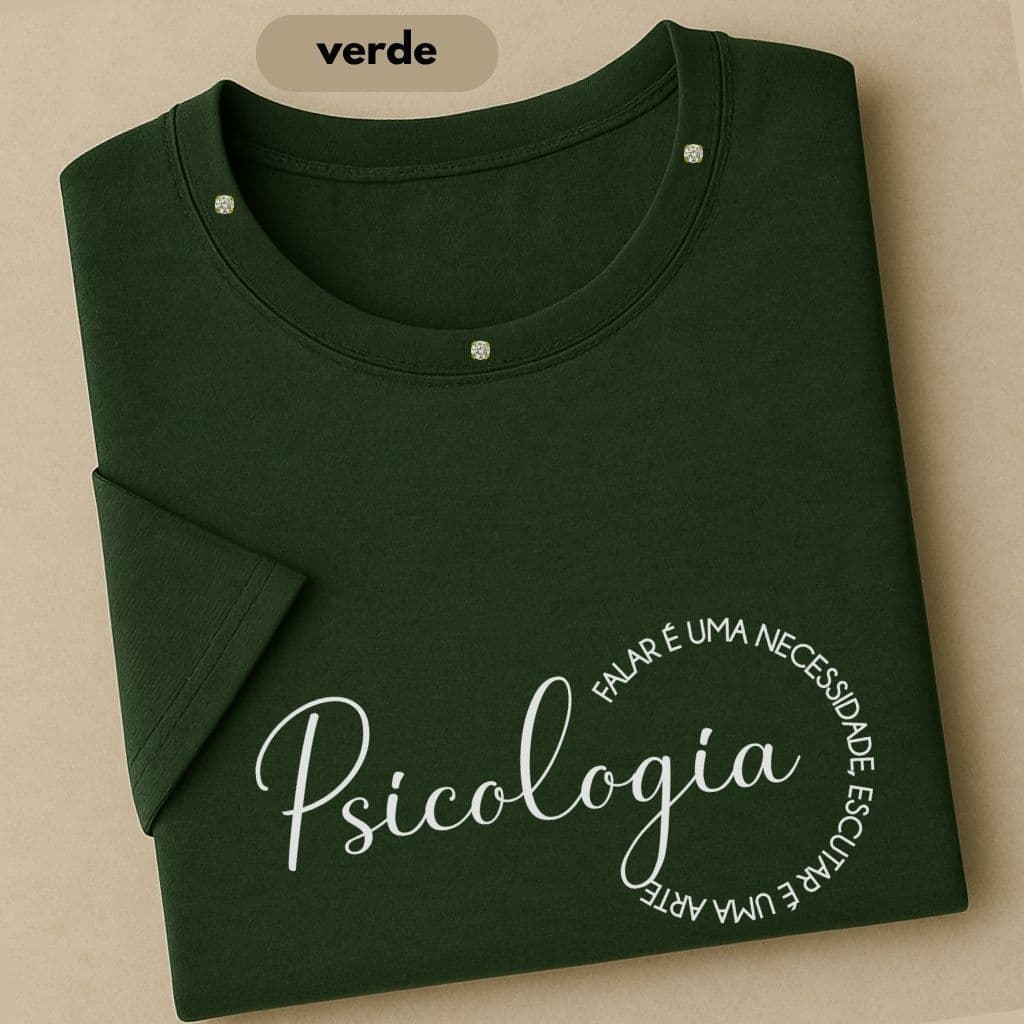T-Shirt Camiseta Feminina Blusa  Estampa Psicologia é…