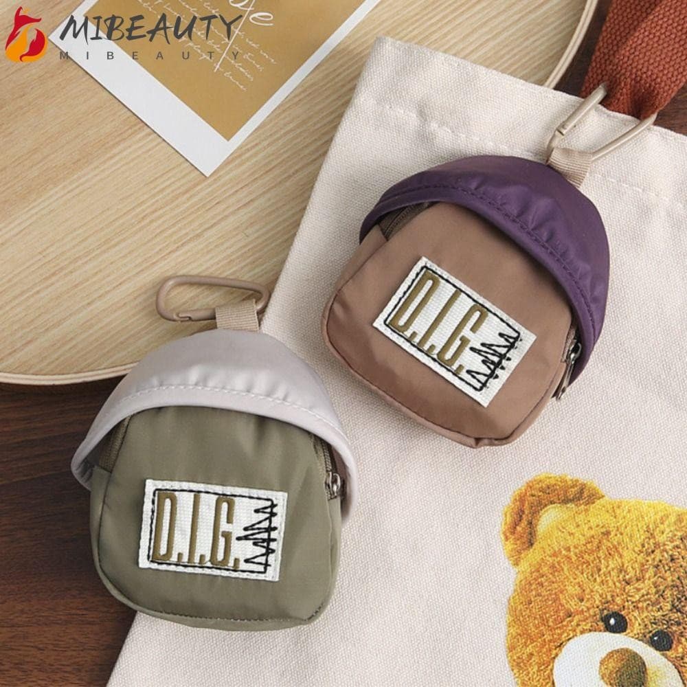 Bolsa De Moedas MIBEAUTY , Mini Armazenamento De Chaveiro , Pingente Fofo Portátil | Carteira Colorida Esportiva
