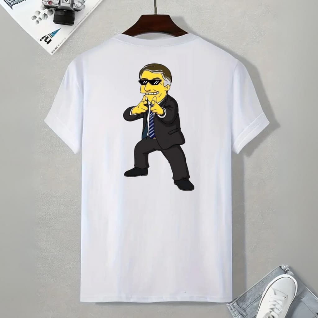 Camisa Bolsonaro Personalizada DTF Masculina Casual Brasil Mito FASHION