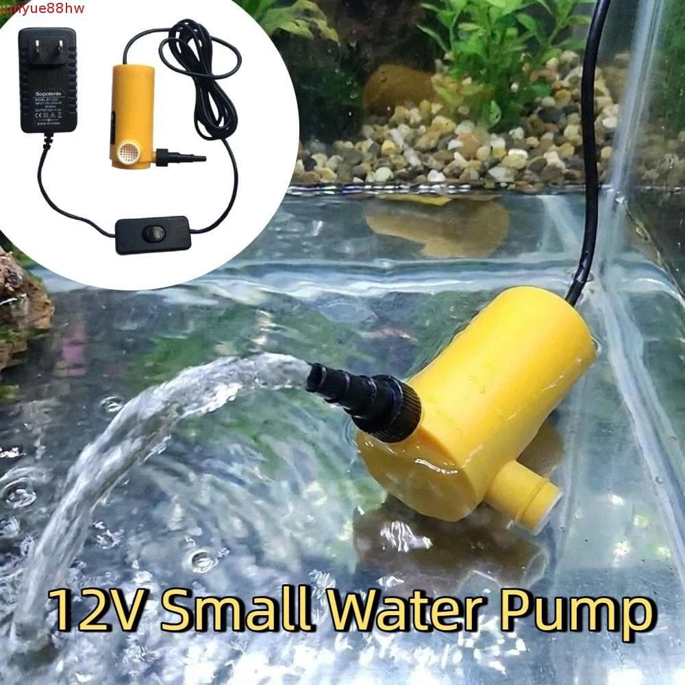JUNYUE Mini Bomba Submersível , Baixo Ruído Com Mangueira De Água Pequena De 12V , Proteção Contra Circulação A Seco