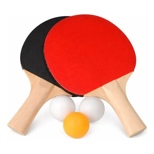 Kit Ping Pong 8 Peças Raquetes Bolas Rede Suporte  Western