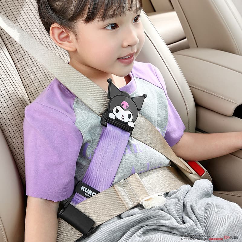 Kuromi carro criança cinto de segurança capa titular ombro capa extensão cinto Sanrio orelhas grandes cão acessórios do
