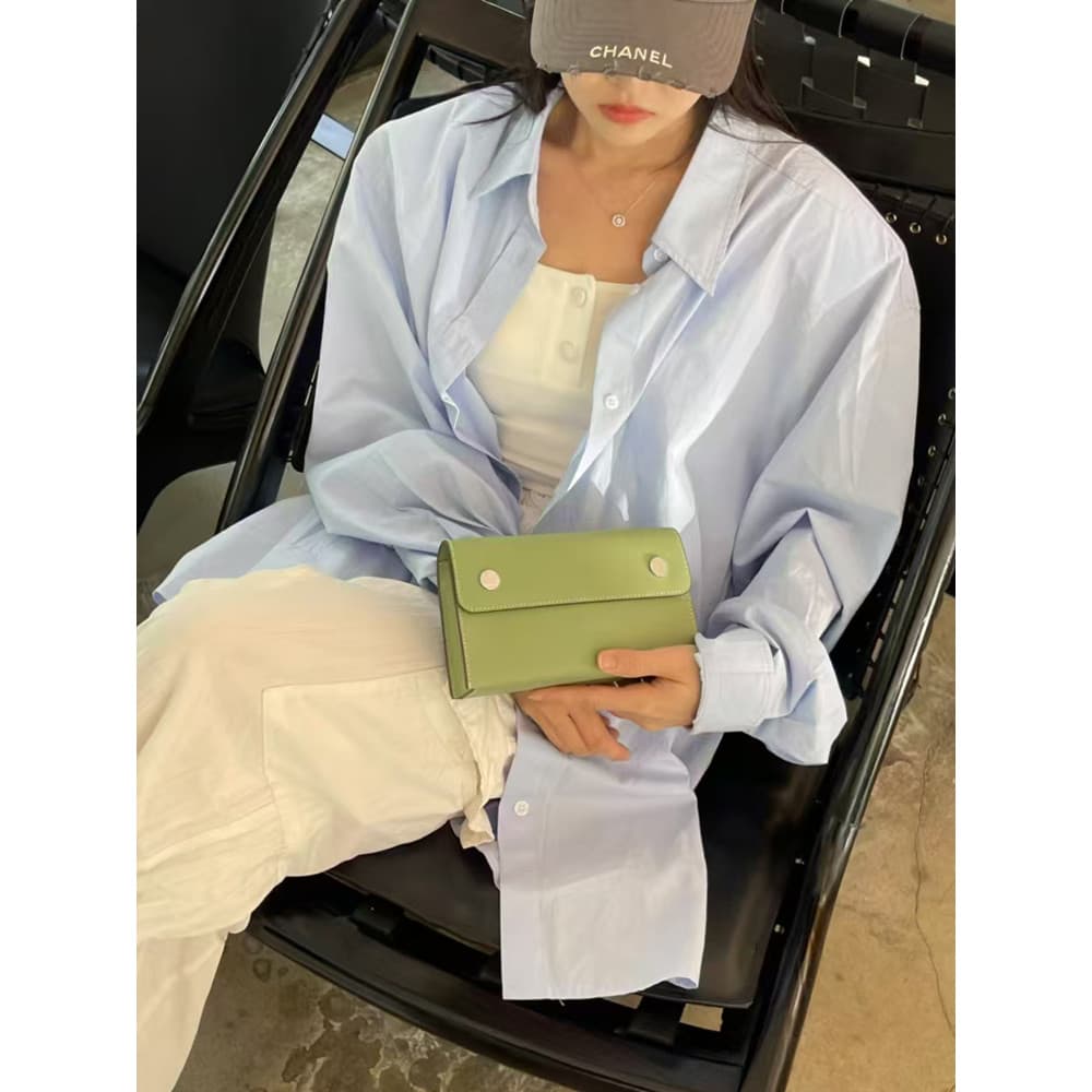 Bolsa feminina 2025 novo estilo bolsa de cintura pequena bolsa feminina de couro genuíno bolsa mensageiro pequena bolsa