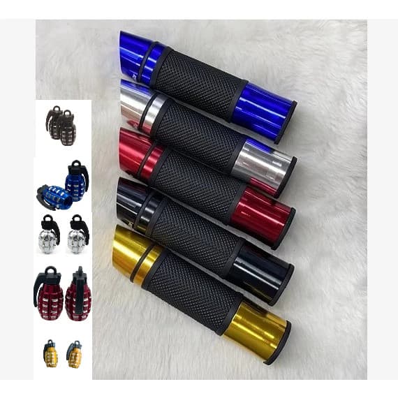 Manopla+pino granada Moto Punho Esportivo Peso Curto XJ6 Hornet Cbx Fazer cb 500 xt600 xt600 YBR Cg