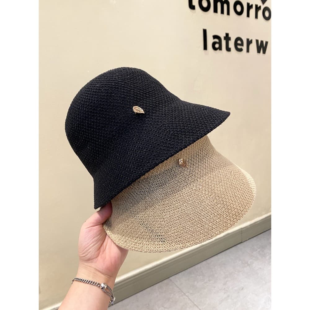 Estilo japonês versão coreana simples simples balde chapéu dobrável rosto pequeno All-Match malha chapéu de sol influenc