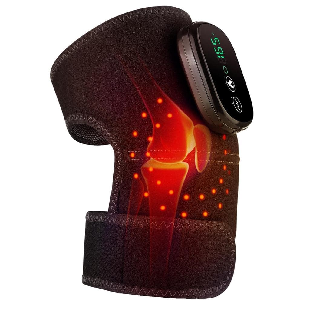 Massageador de Joelho EDIFOLLY com Calor e Luz Vermelha, Almofada Térmica para Relaxamento, Suporte de Joelho Aquecido S