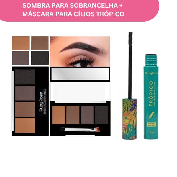 Rímel Trópico Ruby Rose Sombra Sobrancelha