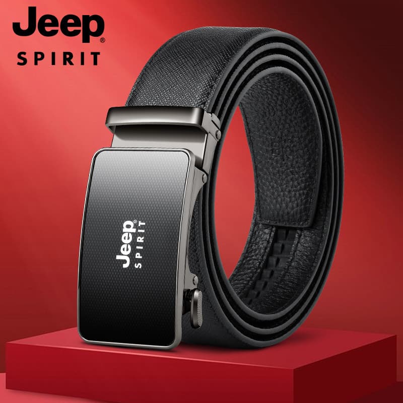 cinto masculino grife cinto masculino plus size ⚘Novo estilo cinto de couro masculino JEEP produto genuíno suporte uma p