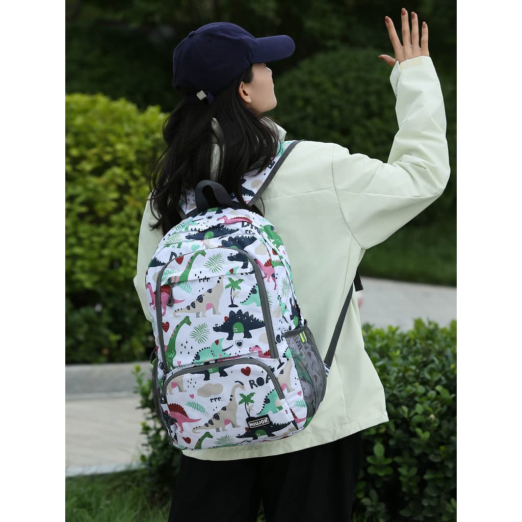 Ultra leve dobrável mochila senhoras caminhadas ao ar livre saco de viagem mochila de pele grande capacidade mochila esp